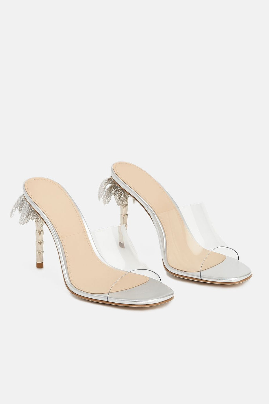 DUHA Palmira Mule transparent PVC pair — SS26 City Oasis collection