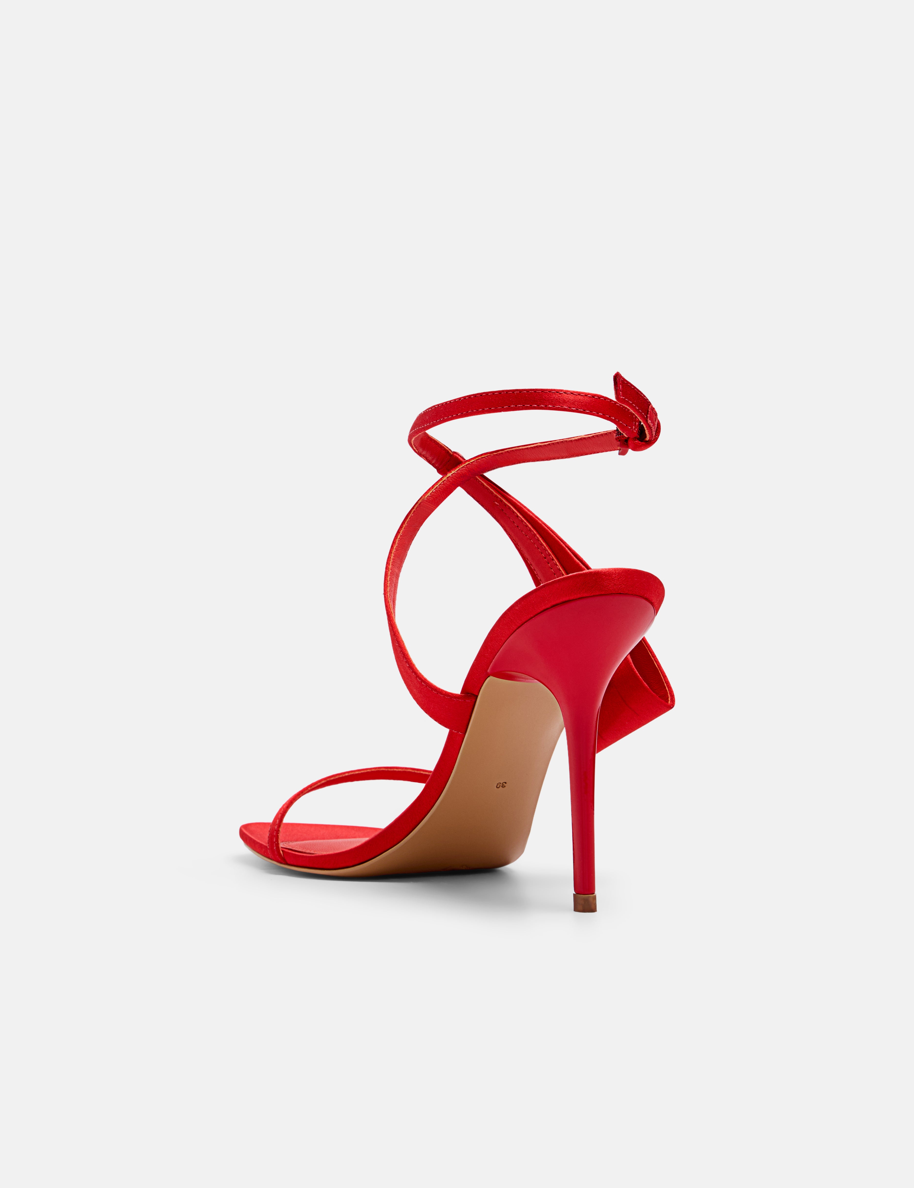 `Back view of DUHA BB Sandal Fiesta — designer heeled sandal, Made in Italy