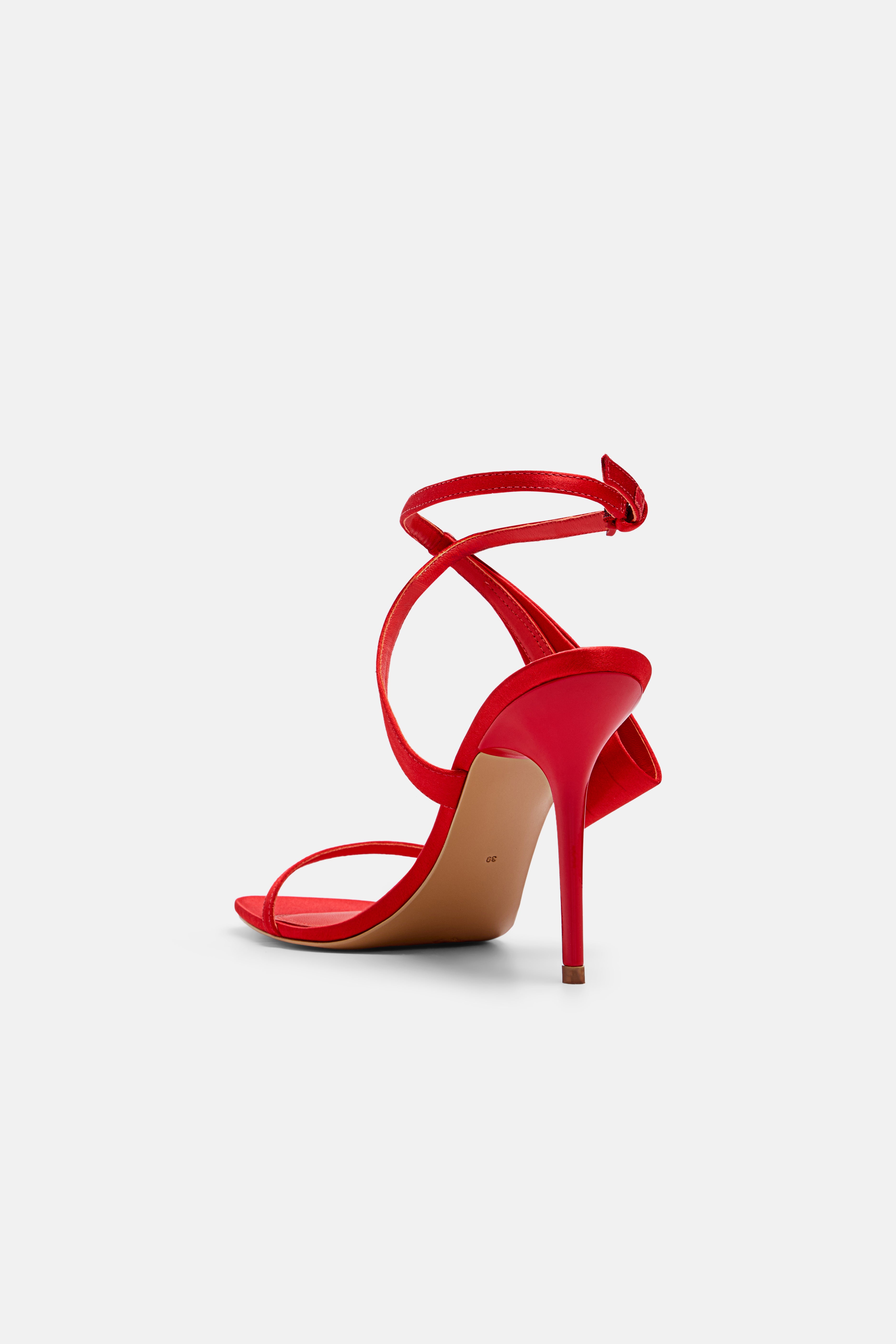 `Back view of DUHA BB Sandal Fiesta — designer heeled sandal, Made in Italy