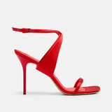 Side view of DUHA BB Sandal Fiesta — Italian handcrafted heeled sandal