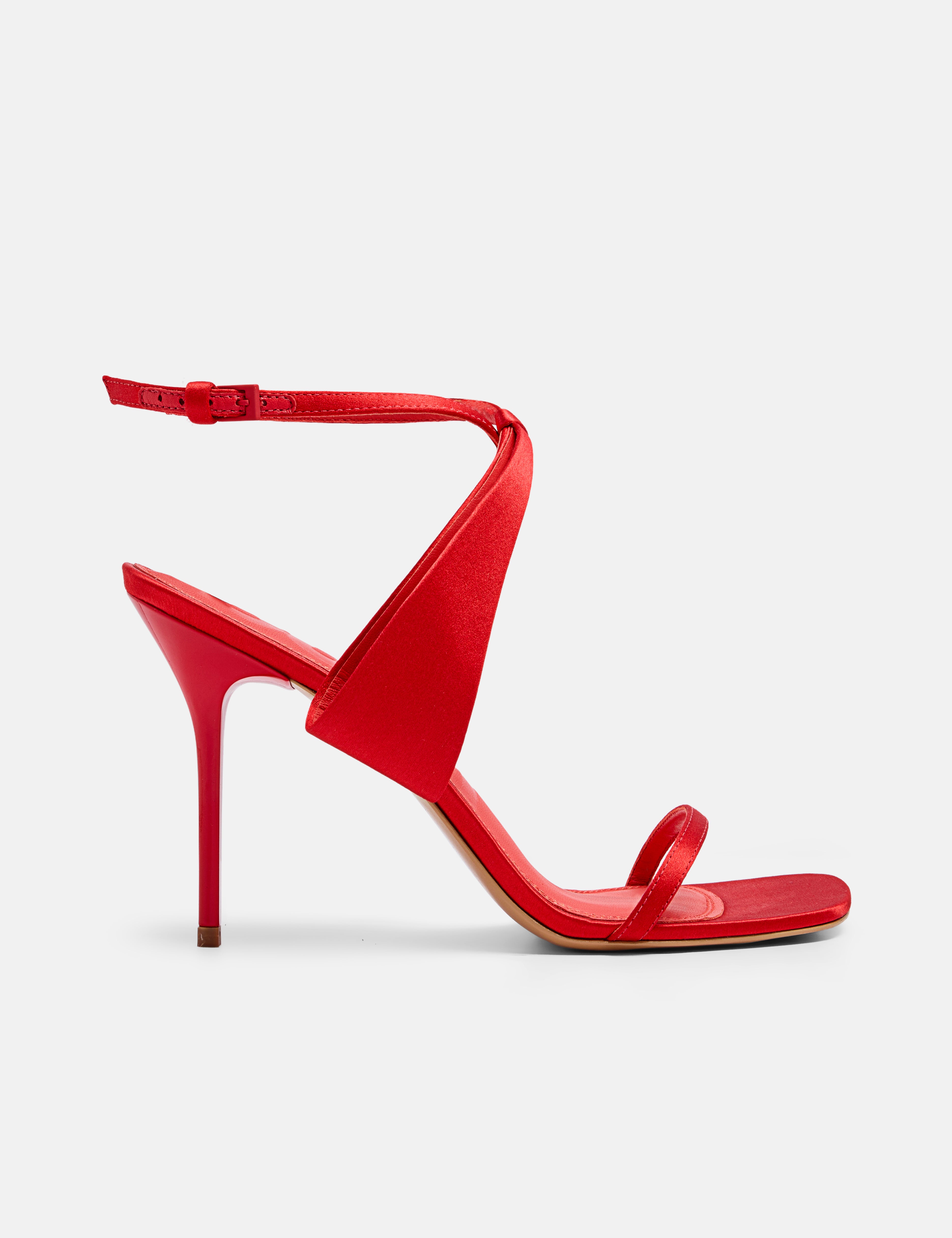 Side view of DUHA BB Sandal Fiesta — Italian handcrafted heeled sandal