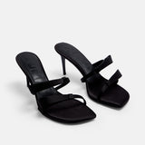 DUHA Chic Mule Black Night pair — SS26 City Oasis collection