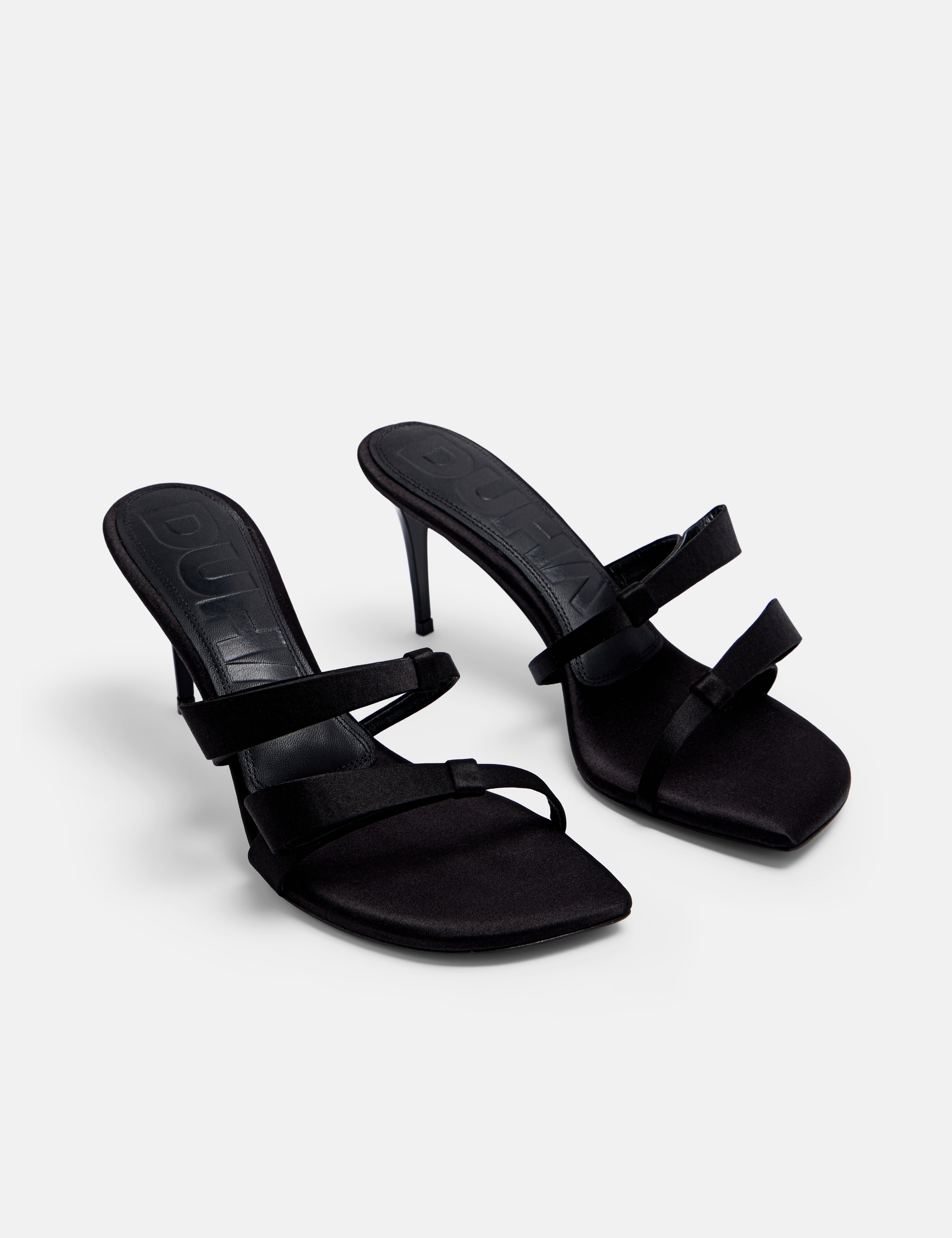 DUHA Chic Mule Black Night pair — SS26 City Oasis collection