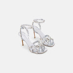 DUHA Cinderella transparent crystal stiletto sandal pair — SS26 City Oasis collection