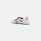 Back view of DUHA Koko Strap white showing heel and strap construction