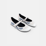 DUHA Koko Strap white heeled sandal pair — SS26 City Oasis collection
