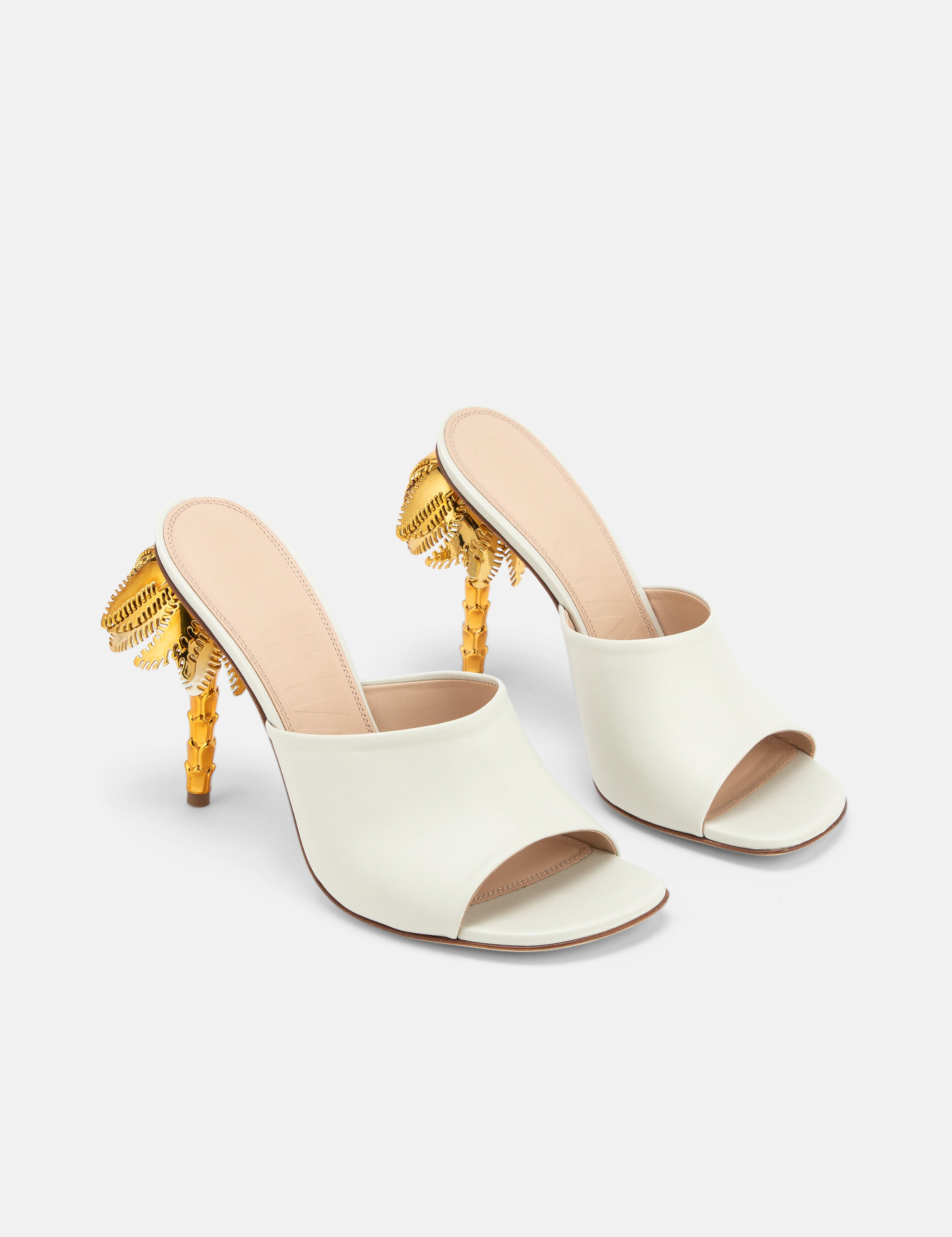 DUHA Palmira Mule coconut nappa pair — SS26 City Oasis collection