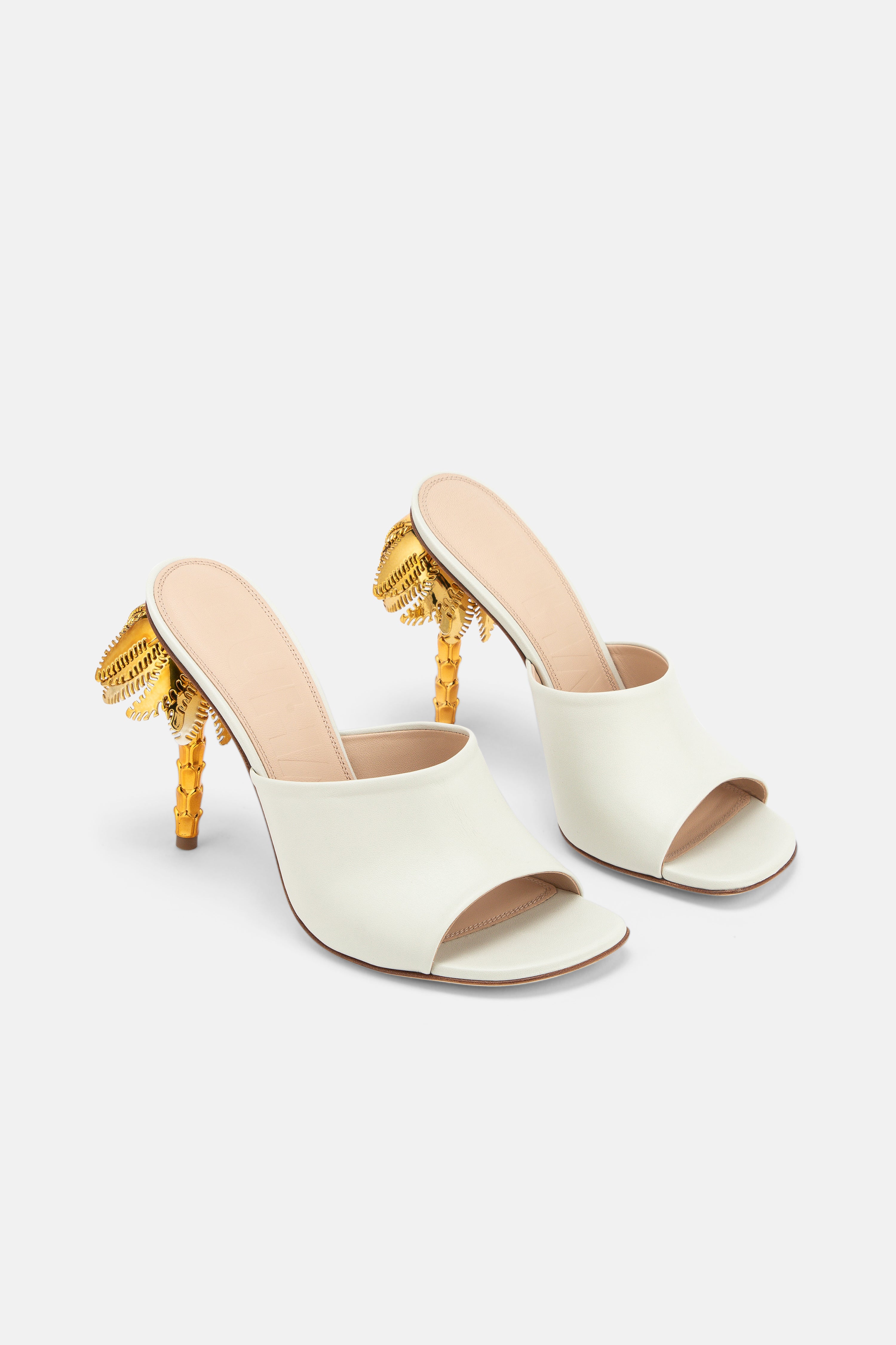 DUHA Palmira Mule coconut nappa pair — SS26 City Oasis collection