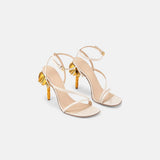 DUHA Palmira Sandal coconut leather pair — SS26 City Oasis collection