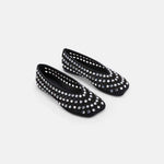 DUHA Yasmin black crystal occasion flat pair — SS26 City Oasis collection